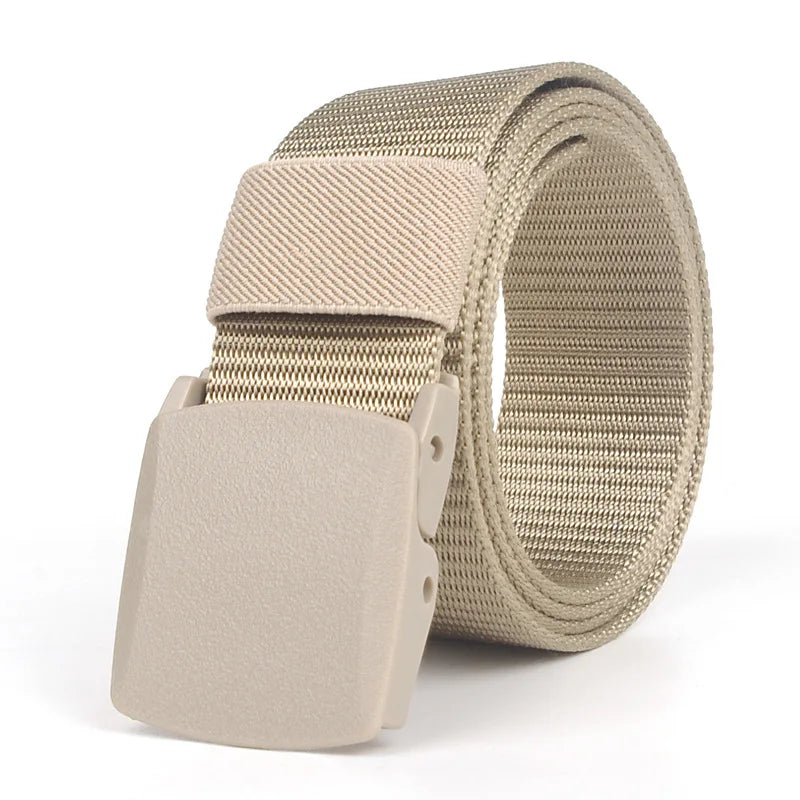 CETIRI 3.7cm Wide Casual Long Big Size Nylon Men's Belt - Military Outdoor Jeans Tactical Belts (110cm to 160cm)