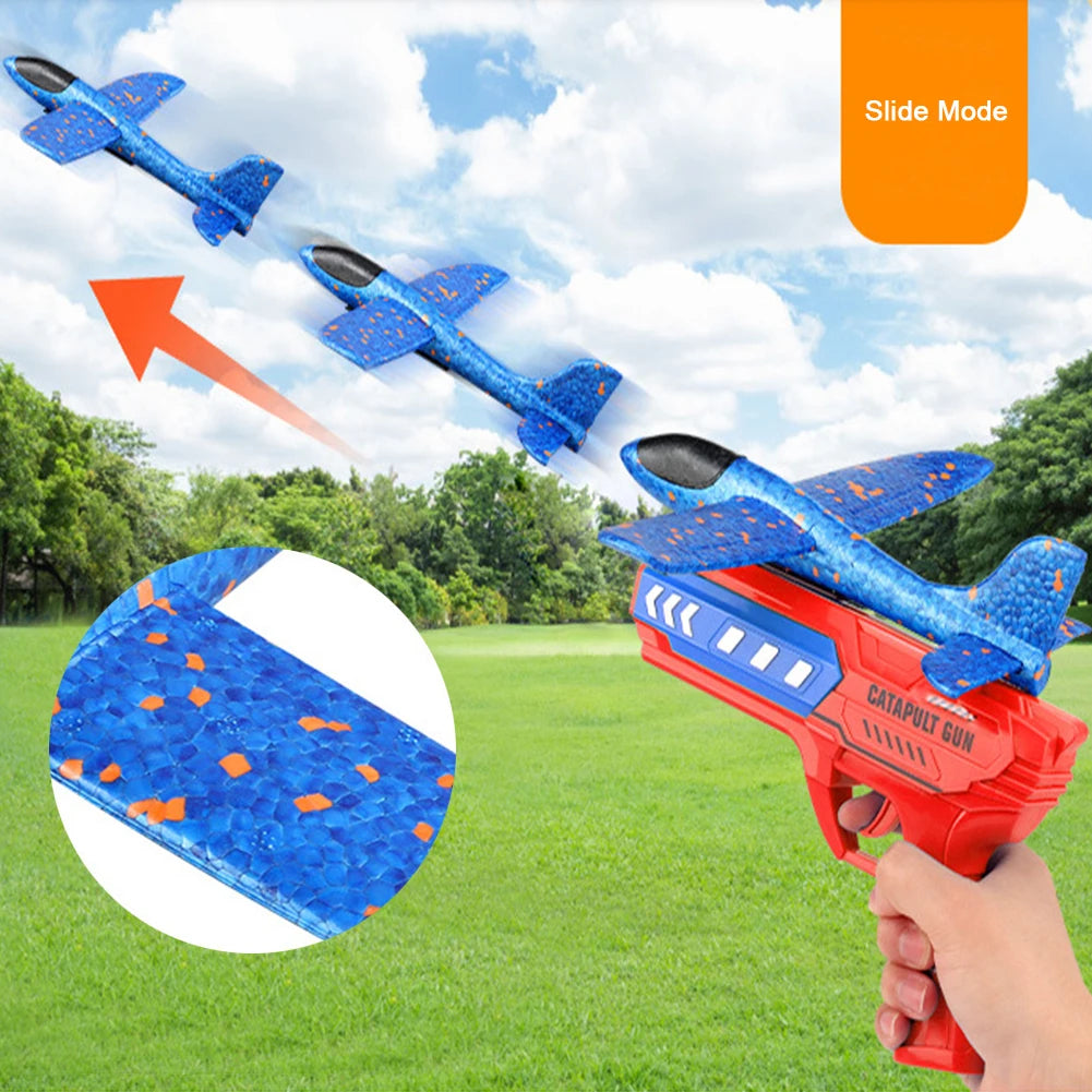 Airplane Launcher Toys - Non-Slip Catapult Planes with/without Light - Perfect Birthday Gifts for Boys & Girls