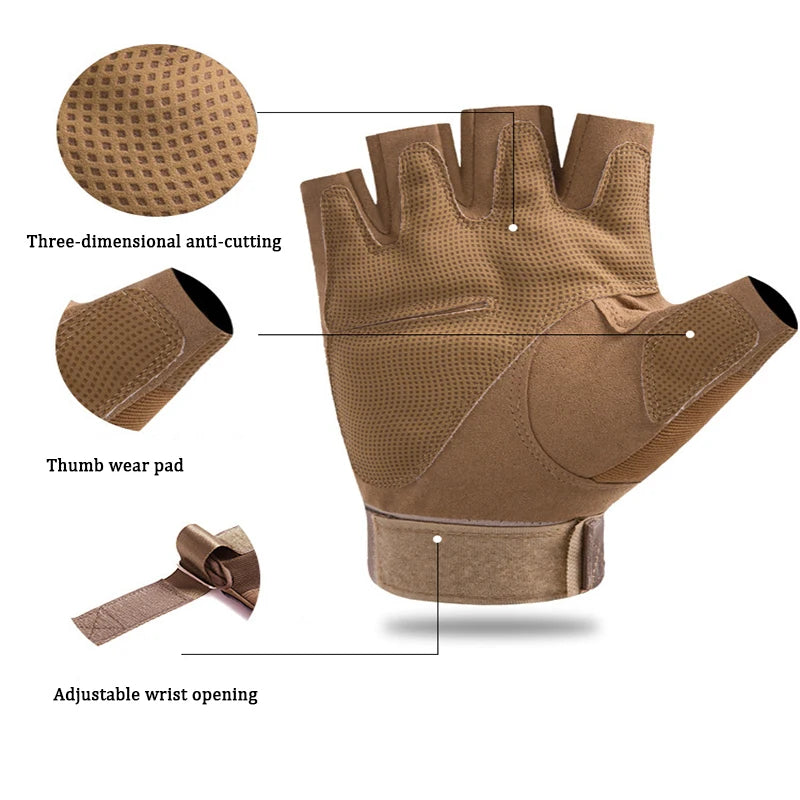 New Outdoor Tactical Gloves - Protective Shell, Antiskid Workout & Fitness Gloves for Men and Women