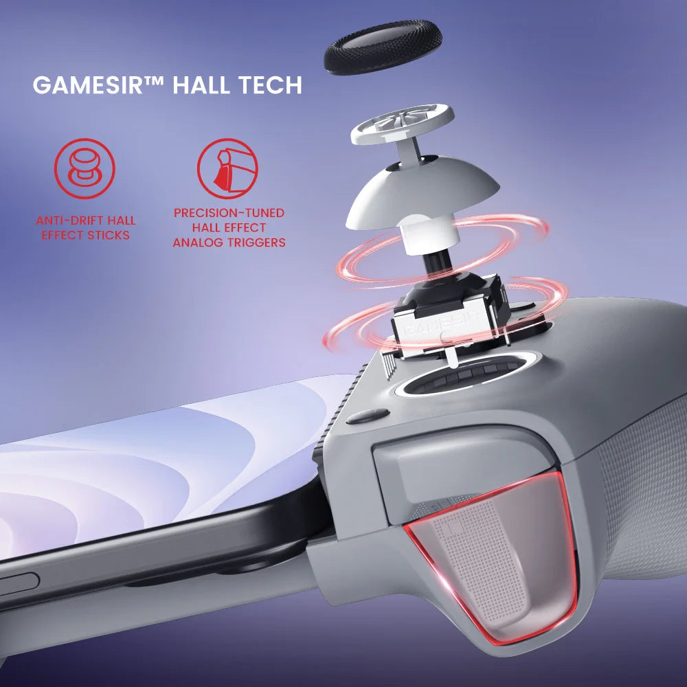 GameSir G8 Galileo Type-C Gamepad with Hall Effect Stick for iPhone 15, Android, PS Remote Play, and Cloud Gaming