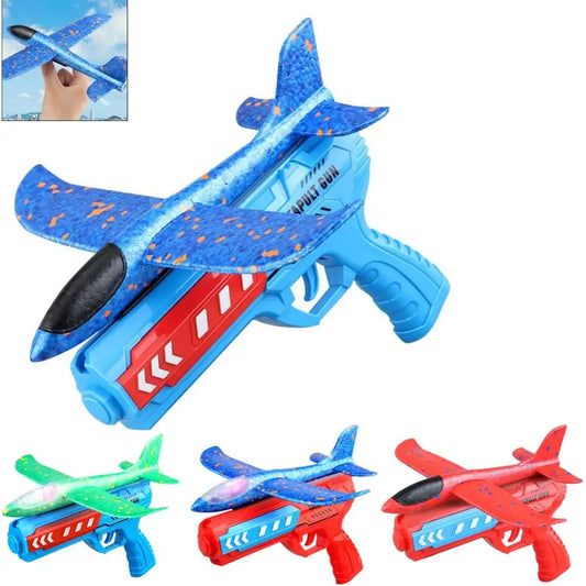 Airplane Launcher Toys - Non-Slip Catapult Planes with/without Light - Perfect Birthday Gifts for Boys & Girls