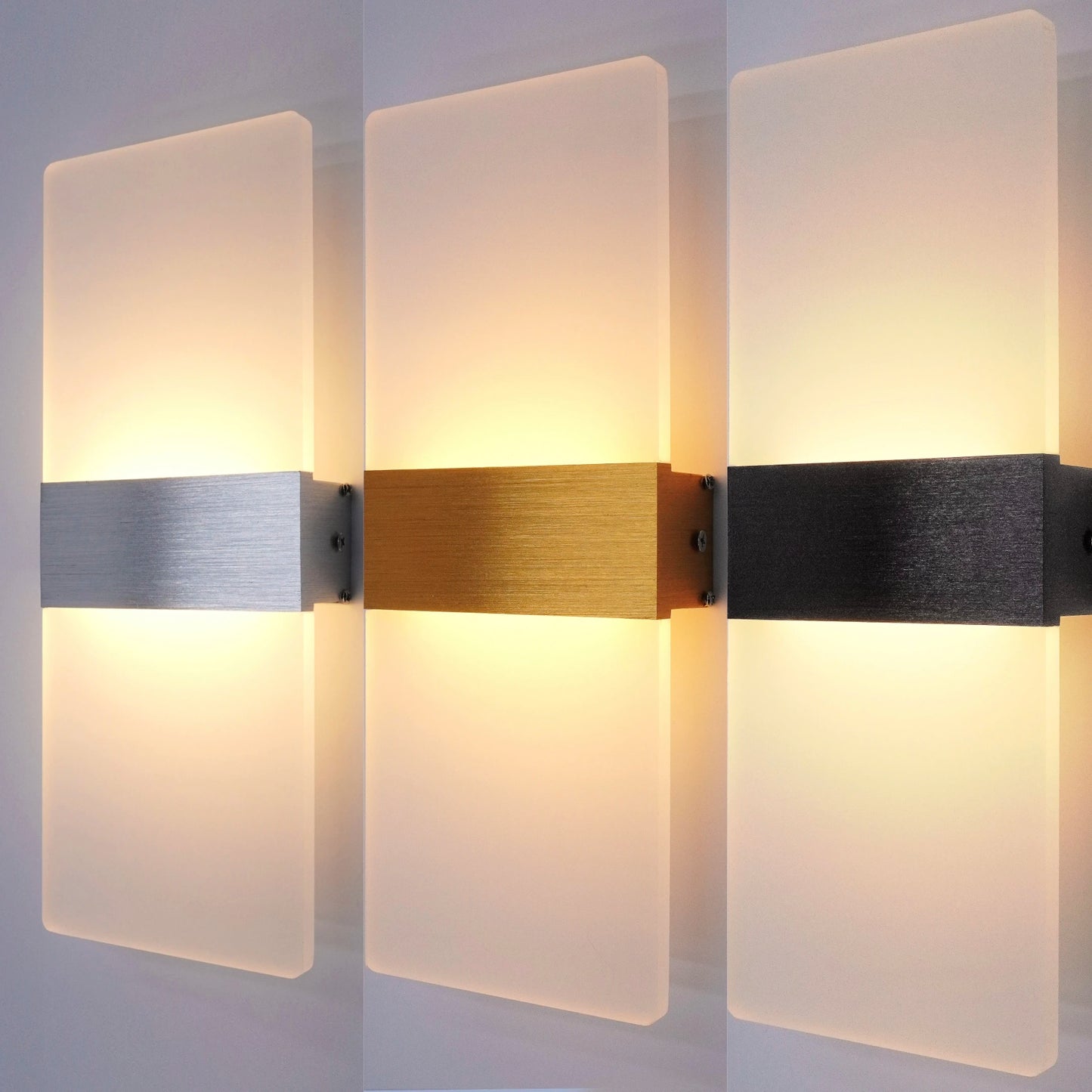 Modern Minimalist Wall Lamp - Indoor LED Wall Light with Aluminum and Acrylic, Hardwired Sconce for Bedroom, Living Room, Corridor, and Staircase