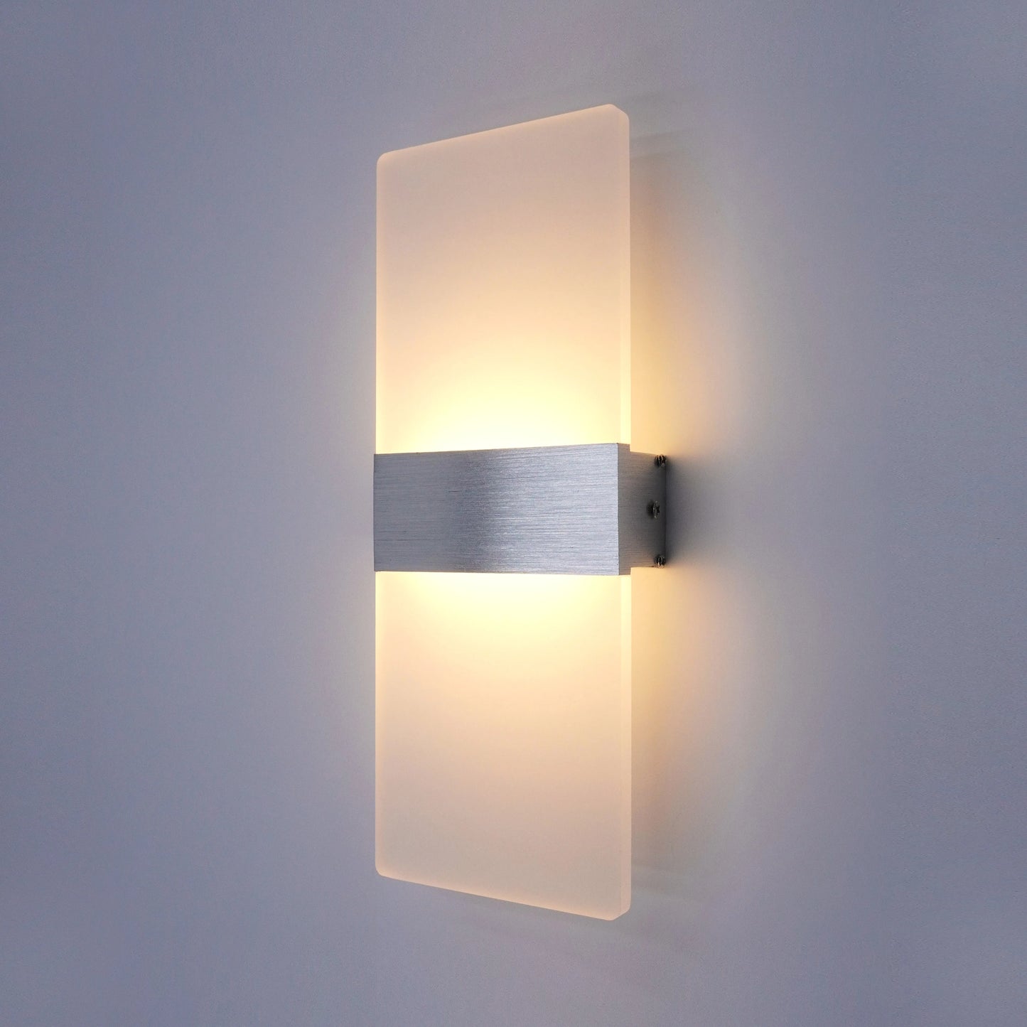 Modern Minimalist Wall Lamp - Indoor LED Wall Light with Aluminum and Acrylic, Hardwired Sconce for Bedroom, Living Room, Corridor, and Staircase