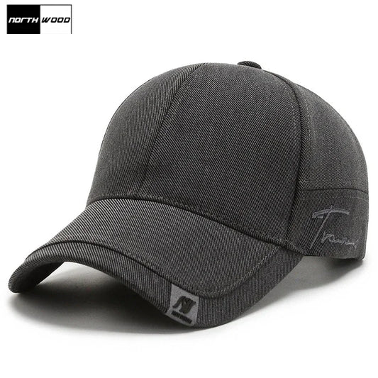 NORTHWOOD High-Quality Solid Cotton Baseball Caps for Men