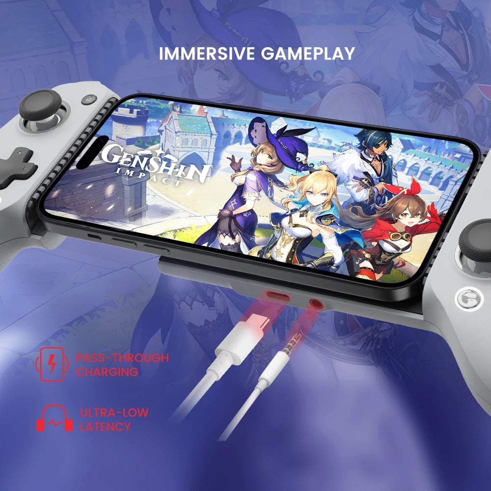 GameSir G8 Galileo Type-C Gamepad with Hall Effect Stick for iPhone 15, Android, PS Remote Play, and Cloud Gaming